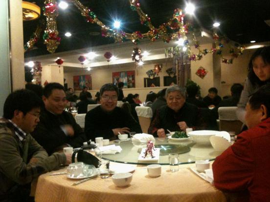 2012年正月十五苑涛与书界名家共进晚餐